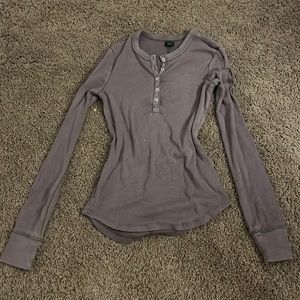 Wild fable shirt button up purple half